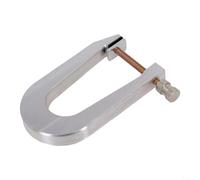 5 Size Violin Bass Bar Clamps Aluminium Alloy Luthier Tools for Instrument Repair Making Cello Edge Clamp Fixture Set Silver(Depth 8.3cm)
