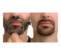5 Sizes Goatee Beard Shaper, Set of 5 Goatee Template for Men, Fits All Face Shape, Give Perfect Symmetric Goatee Beard at Home, Saves Time (Transparent Goatee)