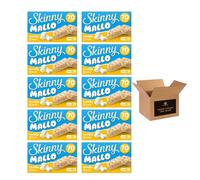 5 × Skinny Mallo Bars - Low Calorie Marshmallow Cereal Bars | Under 70 Calories Sweet Snack Treats for Kids & Adults, Healthy Snack Bars for Lunchboxes | (Pack 10(50 Bars), Vanilla)