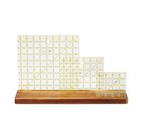 5-Slot Wooden Quilting Ruler Stand and Template Organizer, Sewing Accessories and Supplies 17 x 4 in