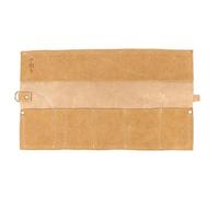 5 Slots Leather Tool Roll Pouch Bag, Garden Repair Tool Storage Bag, Durable Leather Organizer with 5 Large Pockets, Compact Design for Wrenches Screwdrivers Pliers Chisels