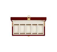 5 Slots Wooden Watch Box, Cherry Red