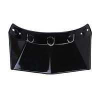 5 Snap Sunshield Visor for Motorcycle Helmet, Universal Motorcycle Wind Flip Up Visor Shield for Open Face Helmets with 5 Pin Buckle, 22x14x5cm (Black)