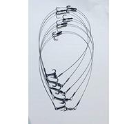 5 Snap Tackle With Wire Trace and 2 size 4 Trebles for Pike Perch Dead Baits (M)