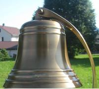 5" Solid Antique Brass Bell Quality Marine Wall Mounted Ship Hanging Bell Dinner, Indoor, Outdoor, School, Bar, Reception, Last Order & Church by The Metal Magician