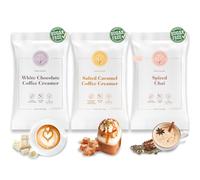 5 SPARROWS Sugar-Free White Chocolate Flavored Drink Mix- Stevia, Diabetic Friendly, Low FODMAP - No Sugar Coffee Creamers (Trial Combo A, Set of 3 Samples)