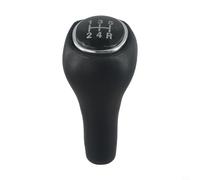 5-Speed Black Chrome Gear Shift Knob with Leather Grip Compatible with for Ford Focus MK1 1998-2004, Smooth Shifting Car Interior Accessory Upgrade