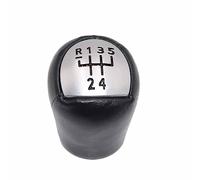 5-Speed Car Shift Knob Plastic Leather Manual Gear Lever Accessories,Fits for Renault Scenic 1999-2003(Leather)