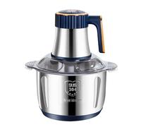 5 Speed Food Processor, 5L Stainless Steel Meat Blenders 500W Meat Grinder Food Chopper for Meat, Vegetables, Fruits (Blue)
