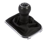 5 Speed Gear Shift Knob Cover | Quality PU Leather & PVC Particle Protective Boot | Easy Install Replacement for Specific Vehicle 4 / Mk4 / Other Model | Black Shift Gaitor