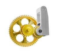5 Spokes Hollows Steel Extruder Gears with SelfLubricating Brass Cores Optimized for Fiber Reinforced Filaments Lab Extruder Metal Gears Replacement