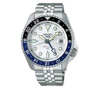 5 Sports SKX GMT Sky Blue Silver Cloud 42.5mm Mens Bracelet Watch
