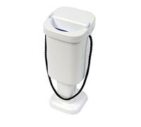 5 Square Charity Money Collection Boxes - White