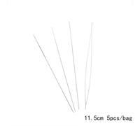 (5) Stainless Steel 5Pcs Opening Curved Beading Needles Tools Pins for bead Threading String Cord Easy DIY Jewelry Findings Making