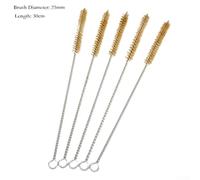 5 Stainless Steel Brushes for Cleaning Hard to Reach Spaces in Pipes and Tubes (25mm)