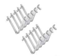 5 Stainless Steel For pool Pole Clips V Shaped Design for Secure Connection of For pool and Spa Brushes Compatible with Standard 3 8 cm Diameter Poles (10pcs)