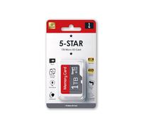 5-Star 1 TB Micro SD High Speed Memory Card for Car Navigation,Smartphone,Portable Gaming Devices,Camera and Drone