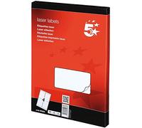 5 Star 2 X Addressing Labels Laser 4 per Sheet 139x99.1mm White [400 Labels]
