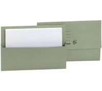 5 Star 297331 Office Document Wallet Half Flap 250gsm Capacity 32mm Foolscap Green [Pack 50]