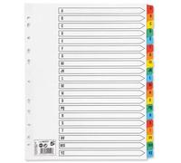 5 Star 3 x Maxi Index Extra-wide 230 micron Card with Coloured Mylar Tabs A-Z A4 White