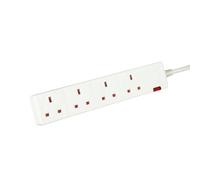 5 Star 4-WAY Extension Lead 2M WHT