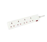 5 Star 4-WAY Extension Lead 2M WHT