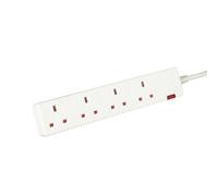 5 Star 4-WAY Extension Lead 2M WHT