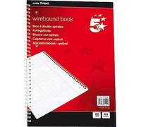 5 Star 794648 College Notepads, Squared, 70 g/m², DIN A4, 80 Sheets