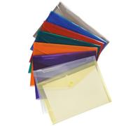 5 Star 908811 Premier Envelope Wallet Polypropylene A4 Translucent Assorted (Pack of 25)