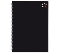 5 Star 930264 A4 160 Sheets Notebook Notepad - Black