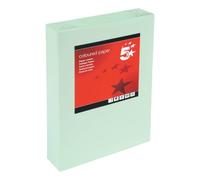 5 Star A4 Coloured Copier Paper Multifunctional 80gsm Light Green Ream-Wrapped (Pack of 500) 297617