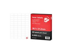 A4 Sheet Lab 38.1X21.2MM PK6500