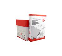 5 Star 397921 Office Value Copier Paper Multifunctional Ream-Wrapped 75gsm A4 White - 1 box containing 5 Reams of 500 sheets