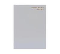 5 Star Academic Day Per Page Diary A4 Silver Grey 26-27 FS668102