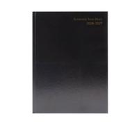 5 Star Academic Diary Day Per Page A4 Black 2026-2027 KF1A4ABK26