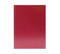 5 Star Academic Diary Day Per Page A4 Burgundy 2026-2027 KF1A4ABG26