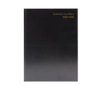 5 Star Academic Diary Day Per Page A5 Black 2025-2026 KF1A5ABK25
