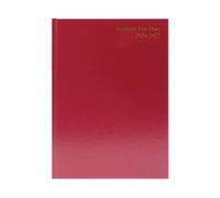 5 Star Academic Diary Day Per Page A5 Burgundy 2026-2027 KF1A5ABG26