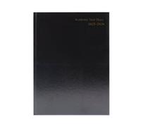 Condiary Academic Diary Week to View A4 Black 2025-2026 - KF3A4ABK25