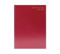 5 Star Academic Diary Week To View A4 Burgundy 2026-2027 KF3A4ABG26