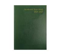 5 Star Academic Diary Week To View A4 Green 2026-2027 KF3A4AGN26
