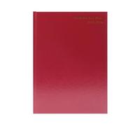 5 Star Academic Diary Week To View A5 Burgundy 2025-2026 KF3A5ABG25