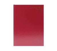 5 Star Academic Diary Week To View A5 Burgundy 2026-2027 KF3A5ABG26