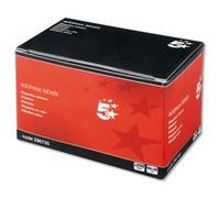 5 Star Address Labels on Continuous Roll 89x36mm (Pack of 250) 296735