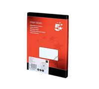 5 Star Addressing Labels Inkjet 18 per Sheet 63.5x46.6mm White [1800 Labels]