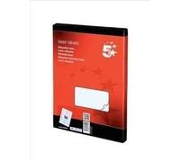5 Star Addressing Labels Laser 14 per Sheet 99.1x38.1mm White [1400 Labels]
