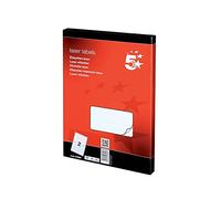 5 Star Addressing Labels 423865 - Laser, 2 per Sheet 199.6x143.5mm White, 200 Labels