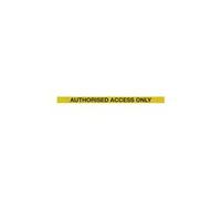 5 Star Back/End Barrier Black Authorised Access Yellow/Black 10.6m