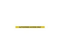 5 Star Back/End Barrier Black Authorised Access Yellow/Black 7.6m