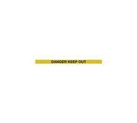 5 Star Back/End Barrier Black Danger Keep Out Yellow/Black 9.1m